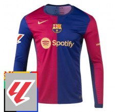 Maglia FC Barcelona Divisa Prima With La Liga Patch 2024/25 Manica Lunga
