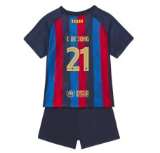 Maglia FC Barcelona F. De Jong 21 Bambino Divisa Prima 2022/23