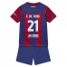 Maglia FC Barcelona F.De Jong 21 Bambino Divisa Prima 2023/24