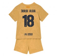 Maglia FC Barcelona Jordi Alba 18 Bambino Divisa Trasferta 2022/23