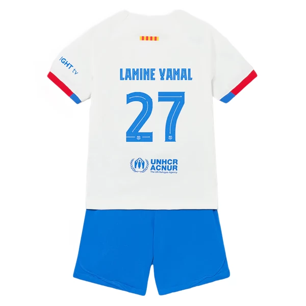 Maglia FC Barcelona Lamine Yamal 27 Bambino Divisa Trasferta 2023/24 Maglia FC Barcelona Lamine Yamal 27 Bambino Divisa Trasferta 2023/24