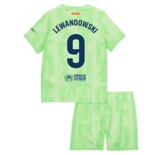Maglia FC Barcelona Lewandowski 9 Bambino Divisa Terza 2024/25