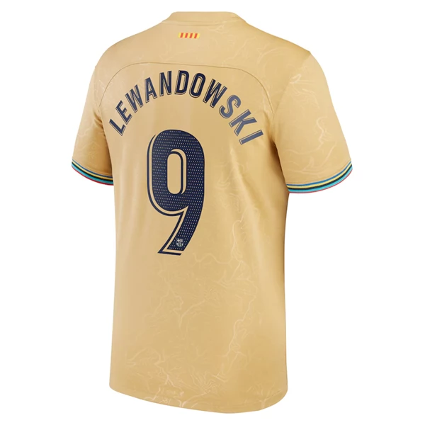 Maglia FC Barcelona Lewandowski 9 Divisa Trasferta 2022/23 Maglia FC Barcelona Lewandowski 9 Divisa Trasferta 2022/23