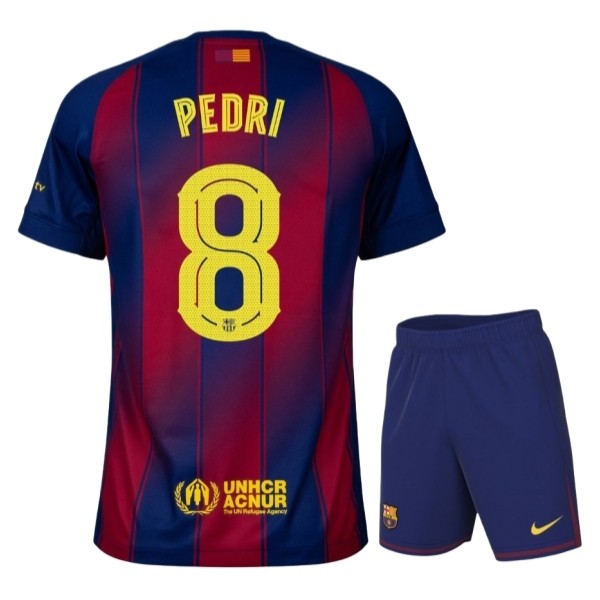 Maglia FC Barcelona Pedri 8 Kit Gara Home Bambino 2025/26 Maglia FC Barcelona Pedri 8 Kit Gara Home Bambino 2025/26