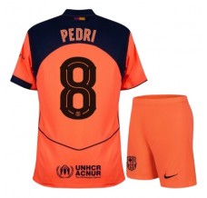 Maglia FC Barcelona Pedri 8 Kit Gara Third Bambino 2025/26
