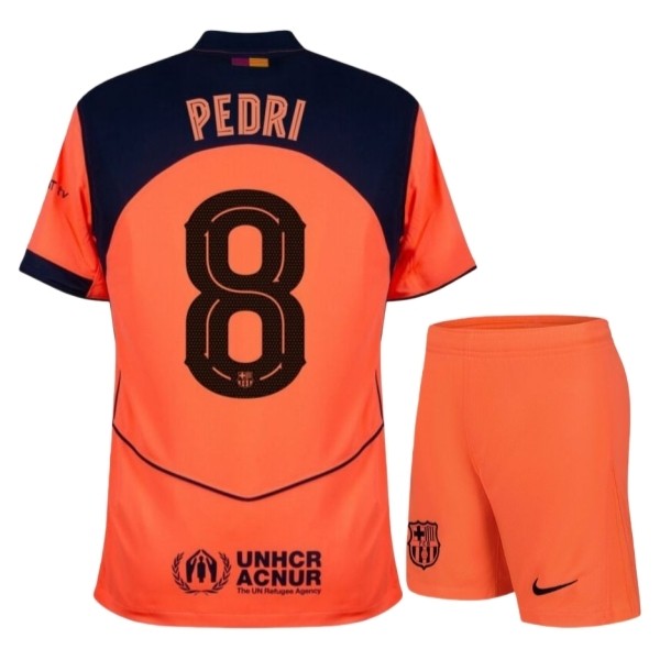 Maglia FC Barcelona Pedri 8 Kit Gara Third Bambino 2025/26 Maglia FC Barcelona Pedri 8 Kit Gara Third Bambino 2025/26