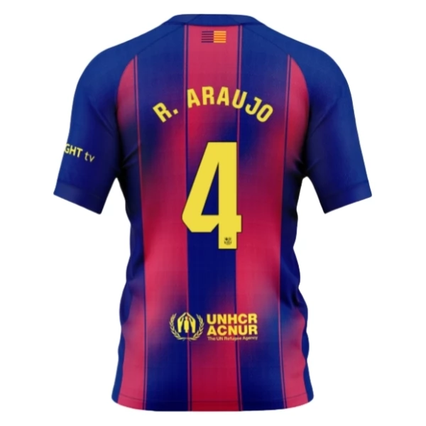 Maglia FC Barcelona R.Araujo 4 Divisa Prima 2025/26 Maglia FC Barcelona R.Araujo 4 Divisa Prima 2025/26