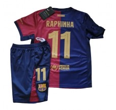 Maglia FC Barcelona Raphinha 11 Bambino Divisa Prima 2024/25