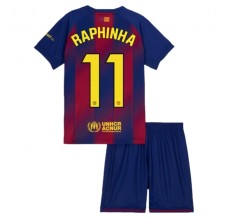 Maglia FC Barcelona Raphinha 11 Kit Gara Home Bambino 2025/26