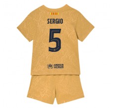 Maglia FC Barcelona Sergio 5 Bambino Divisa Trasferta 2022/23