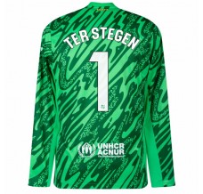 Maglia FC Barcelona Ter Stegen 1 Portiere Divisa Prima 2024/25 Manica Lunga