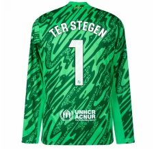 Maglia FC Barcelona Ter Stegen 1 Portiere Divisa Prima 2024/25 Manica Lunga