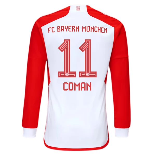 Maglia FC Bayern München Coman 11 Divisa Prima 2023/24 Manica Lunga Maglia FC Bayern München Coman 11 Divisa Prima 2023/24 Manica Lunga