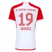 Maglia FC Bayern München Davies 19 Divisa Prima 2023/24 Maglia FC Bayern München Davies 19 Divisa Prima 2023/24