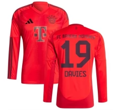 Maglia FC Bayern München Davies 19 Divisa Prima 2024/25 Manica Lunga
