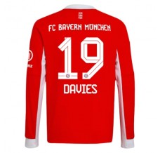 Maglia FC Bayern München Davies 19 Divisa Prima 2025/26 Manica Lunga