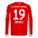 Maglia FC Bayern München Davies 19 Divisa Prima 2025/26 Manica Lunga