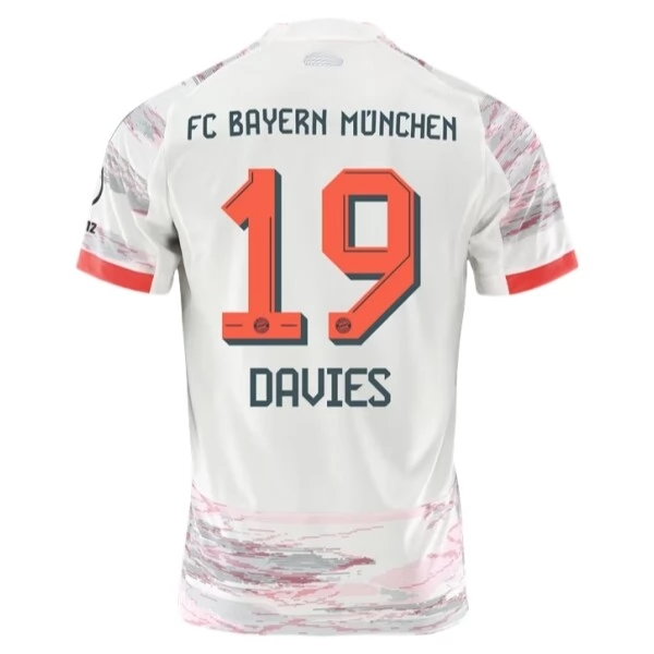 Maglia FC Bayern München Davies 19 Divisa Trasferta 2025/26 Maglia FC Bayern München Davies 19 Divisa Trasferta 2025/26