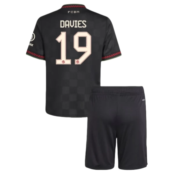 Maglia FC Bayern München Davies 19 Kit Gara Third Bambino 2025/26 Maglia FC Bayern München Davies 19 Kit Gara Third Bambino 2025/26