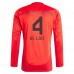 Maglia FC Bayern München De Ligt 4 Divisa Prima 2024/25 Manica Lunga