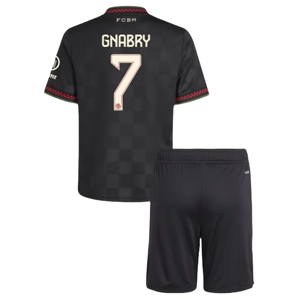 Maglia FC Bayern München Gnabry 7 Kit Gara Third Bambino 2025/26 Maglia FC Bayern München Gnabry 7 Kit Gara Third Bambino 2025/26