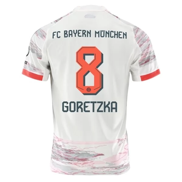 Maglia FC Bayern München Goretzka 8 Divisa Trasferta 2025/26 Maglia FC Bayern München Goretzka 8 Divisa Trasferta 2025/26
