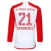 Maglia FC Bayern München Hernandez 21 Divisa Prima 2023/24 Manica Lunga Maglia FC Bayern München Hernandez 21 Divisa Prima 2023/24 Manica Lunga