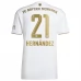 Maglia FC Bayern München Hernandez 21 Divisa Trasferta 2022/23 Maglia FC Bayern München Hernandez 21 Divisa Trasferta 2022/23