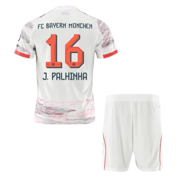Maglia FC Bayern München J.Palhinha 16 Bambino Divisa Trasferta 2025/26 Maglia FC Bayern München J.Palhinha 16 Bambino Divisa Trasferta 2025/26