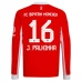 Maglia FC Bayern München J.Palhinha 16 Divisa Prima 2025/26 Manica Lunga