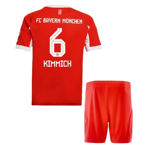 Maglia FC Bayern München Kimmich 6 Bambino Divisa Prima 2025/26 Maglia FC Bayern München Kimmich 6 Bambino Divisa Prima 2025/26