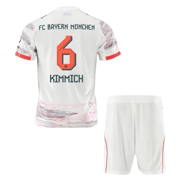 Maglia FC Bayern München Kimmich 6 Bambino Divisa Trasferta 2025/26 Maglia FC Bayern München Kimmich 6 Bambino Divisa Trasferta 2025/26