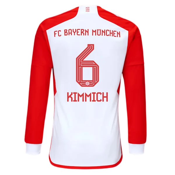 Maglia FC Bayern München Kimmich 6 Divisa Prima 2023/24 Manica Lunga Maglia FC Bayern München Kimmich 6 Divisa Prima 2023/24 Manica Lunga