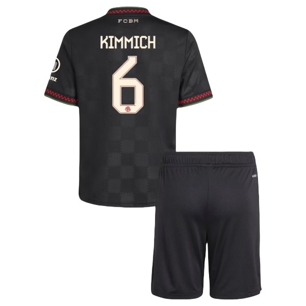 Maglia FC Bayern München Kimmich 6 Kit Gara Third Bambino 2025/26 Maglia FC Bayern München Kimmich 6 Kit Gara Third Bambino 2025/26