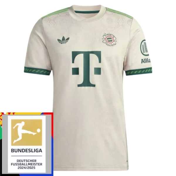 Maglia FC Bayern München Kit Gara Home Oktoberfest Bundesliga Champions Patch 2025/26 Maglia FC Bayern München Kit Gara Home Oktoberfest Bundesliga Champions Patch 2025/26