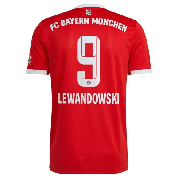 Maglia FC Bayern München Lewandowski 9 Divisa Prima 2022/23 Maglia FC Bayern München Lewandowski 9 Divisa Prima 2022/23