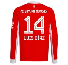 Maglia FC Bayern München Luis Díaz 14 Divisa Prima 2025/26 Manica Lunga