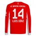 Maglia FC Bayern München Luis Díaz 14 Divisa Prima 2025/26 Manica Lunga