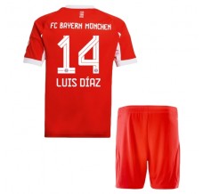 Maglia FC Bayern München Luis Díaz 14 Kit Gara Home Bambino 2025/26
