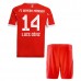 Maglia FC Bayern München Luis Díaz 14 Kit Gara Home Bambino 2025/26