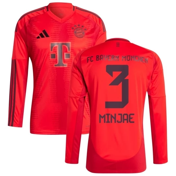 Maglia FC Bayern München Minjae 3 Divisa Prima 2024/25 Manica Lunga Maglia FC Bayern München Minjae 3 Divisa Prima 2024/25 Manica Lunga