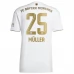 Maglia FC Bayern München Müller 25 Divisa Trasferta 2022/23 Maglia FC Bayern München Müller 25 Divisa Trasferta 2022/23