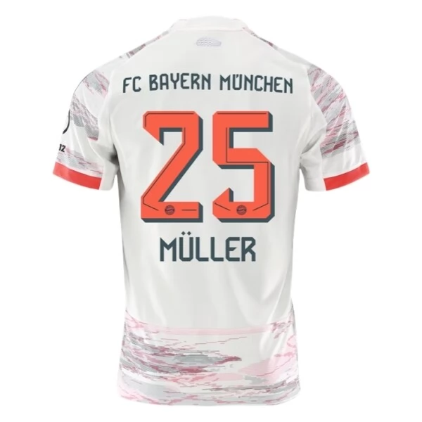 Maglia FC Bayern München Müller 25 Divisa Trasferta 2025/26 Maglia FC Bayern München Müller 25 Divisa Trasferta 2025/26