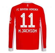 Maglia FC Bayern München N.Jackson 11 Kit Gara Home 2025/26 Maniche Lunghe