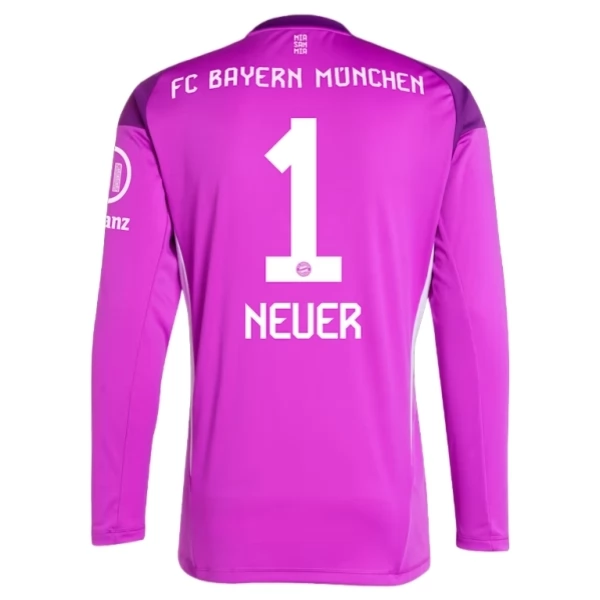 Maglia FC Bayern München Neuer 1 Portiere Divisa Prima Purple 2025/26 Manica Lunga Maglia FC Bayern München Neuer 1 Portiere Divisa Prima Purple 2025/26 Manica Lunga