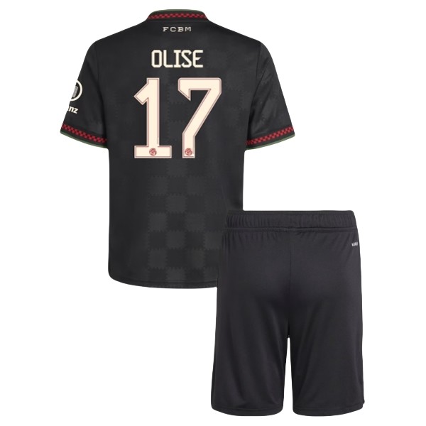 Maglia FC Bayern München Olise 17 Kit Gara Third Bambino 2025/26 Maglia FC Bayern München Olise 17 Kit Gara Third Bambino 2025/26