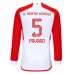 Maglia FC Bayern München Pavard 5 Divisa Prima 2023/24 Manica Lunga
