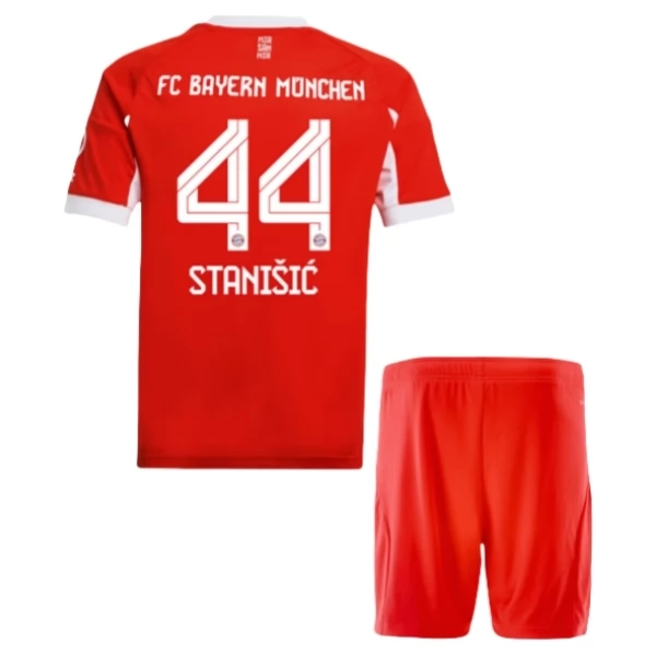 Maglia FC Bayern München Stanišić 44 Bambino Divisa Prima 2025/26 Maglia FC Bayern München Stanišić 44 Bambino Divisa Prima 2025/26