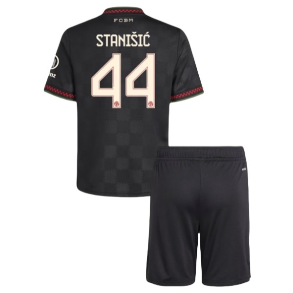 Maglia FC Bayern München Stanišić 44 Kit Gara Third Bambino 2025/26 Maglia FC Bayern München Stanišić 44 Kit Gara Third Bambino 2025/26