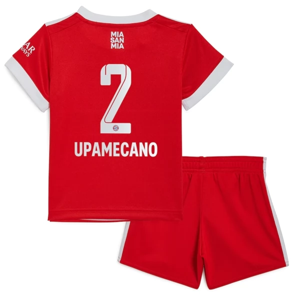 Maglia FC Bayern München Upamecano 2 Bambino Divisa Prima 2022/23 Maglia FC Bayern München Upamecano 2 Bambino Divisa Prima 2022/23